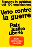 A Bourges : pétition contre la guerre